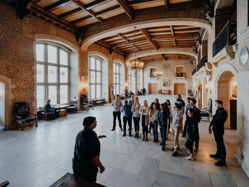 Haskayne MMgmt students learned about the operations at the Fairmont Banff Springs and how they maintained their competitive edge.