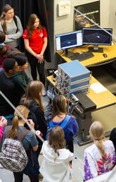 High school students learn about body motion capture