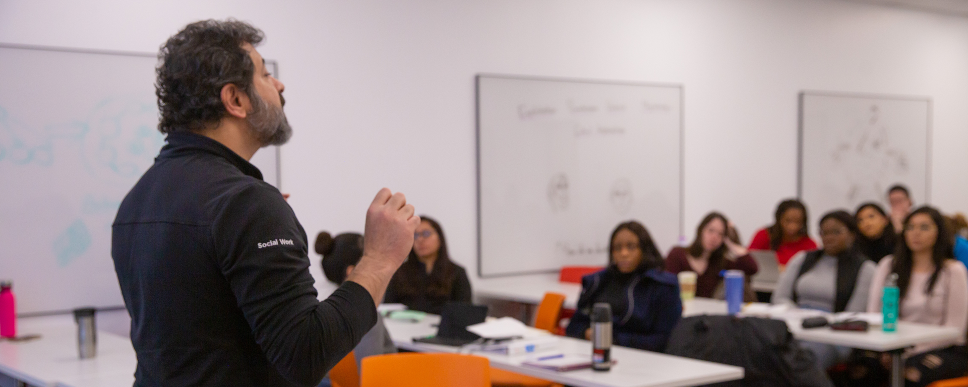 Social Work students in classroom