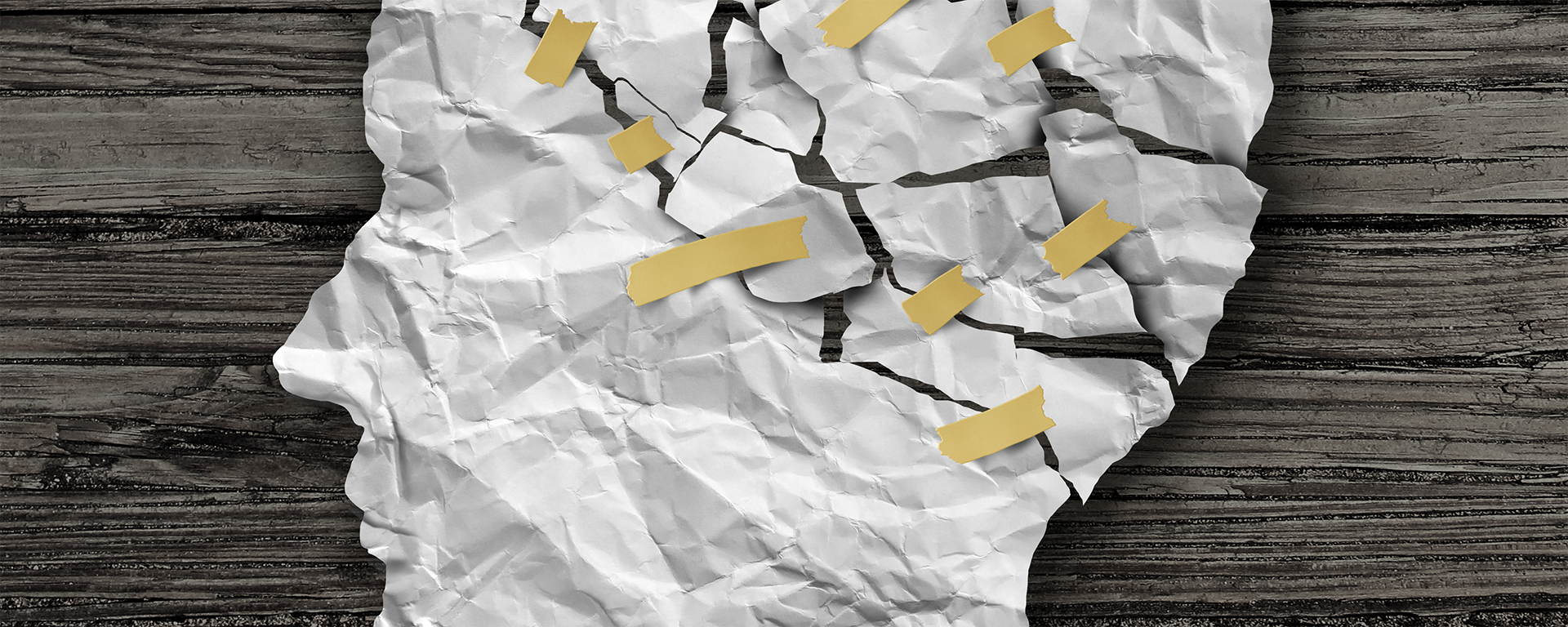 Conceptual illustration of mental illness