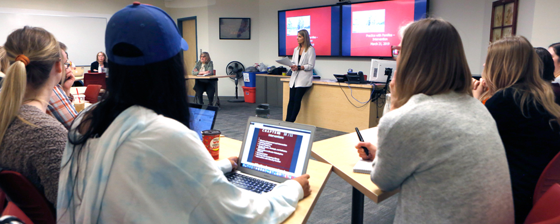 Social Work students at our University of Calgary, Lethbridge campus location