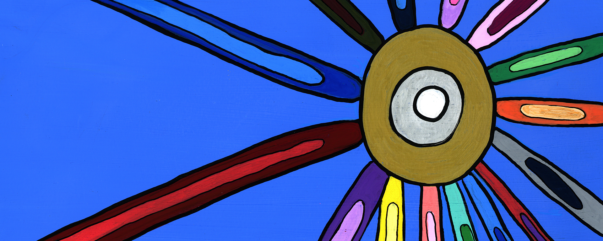 a portion of the painting "North" by Dr. Jennifer Leason