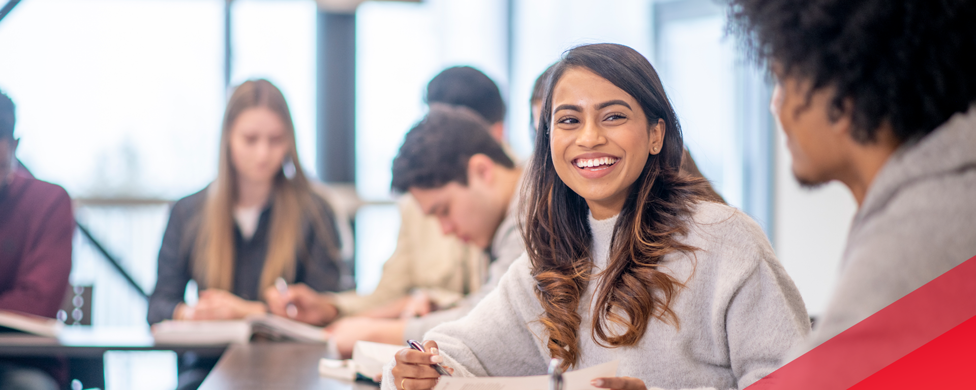 University students in classroom