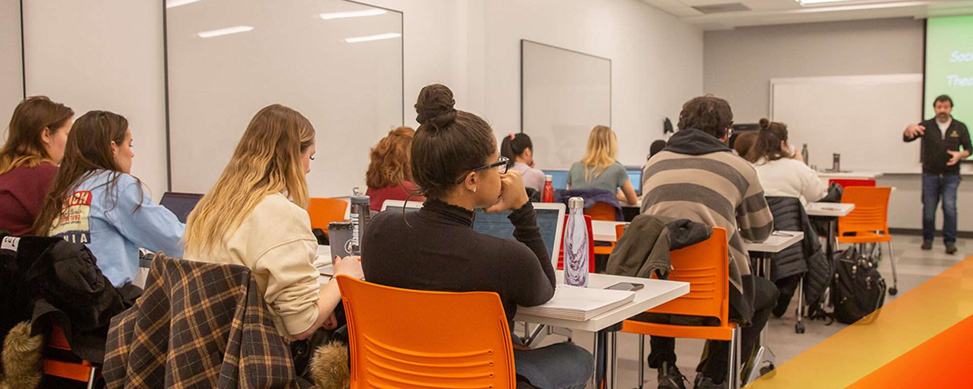 Students in a class room at our Calgary campus location