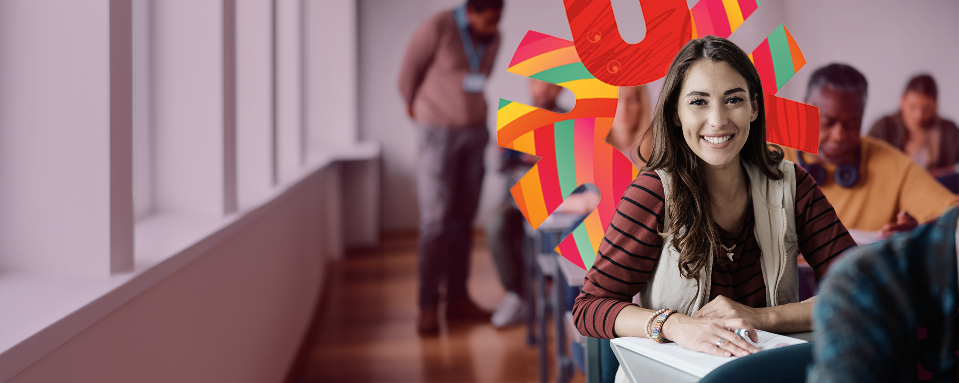 FSW Student in class at the University of Calgary. Faculty of Social Work Bachelor of Social Work 