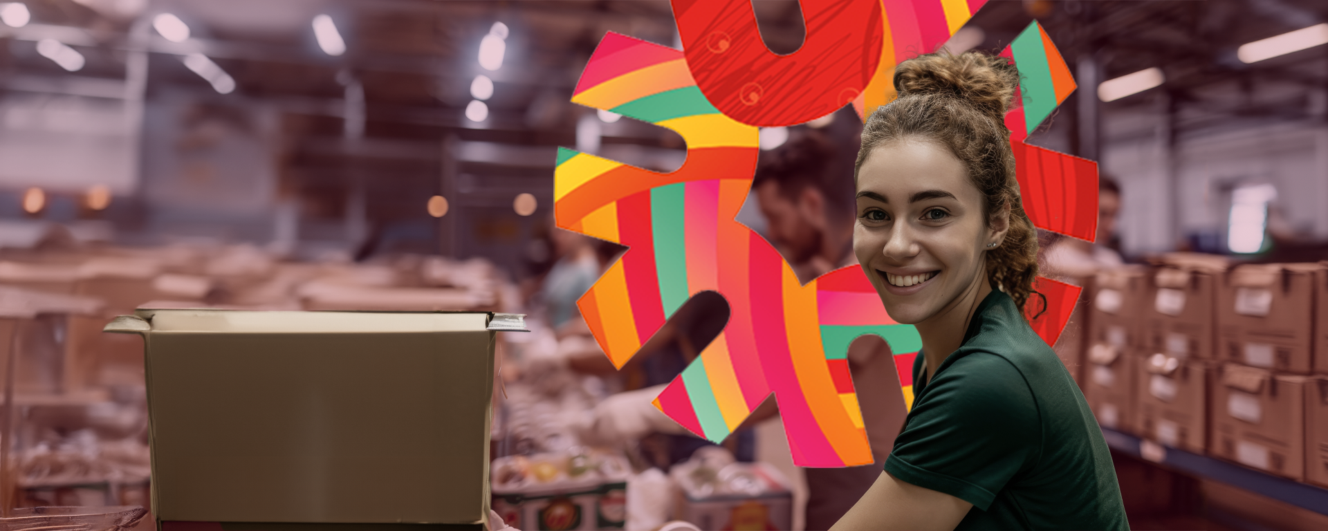 Future Social Work student volunteering 