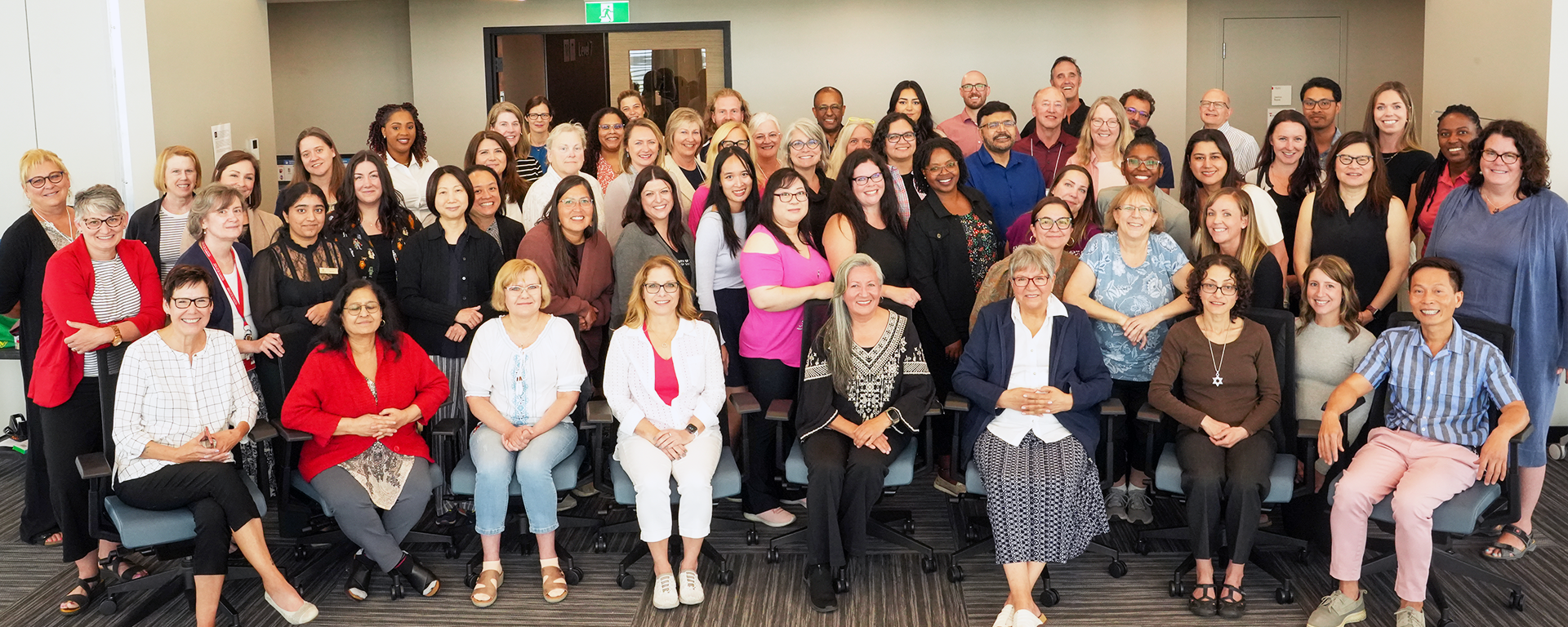 Faculty and staff of UCalgary social work in August 2023 faculty retreat