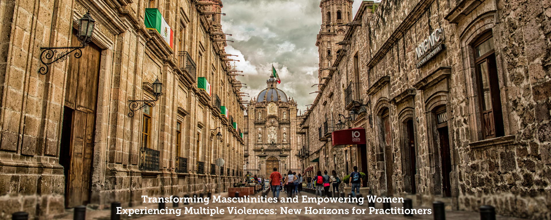 Mexico Flag on Brown 2-storey Building