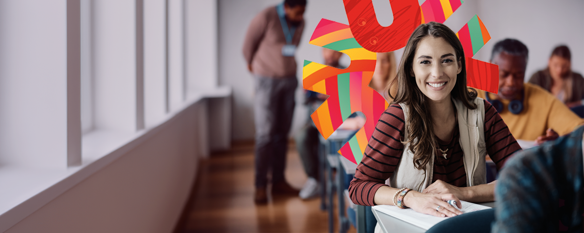 FSW Student in class at the University of Calgary. Faculty of Social Work Bachelor of Social Work 