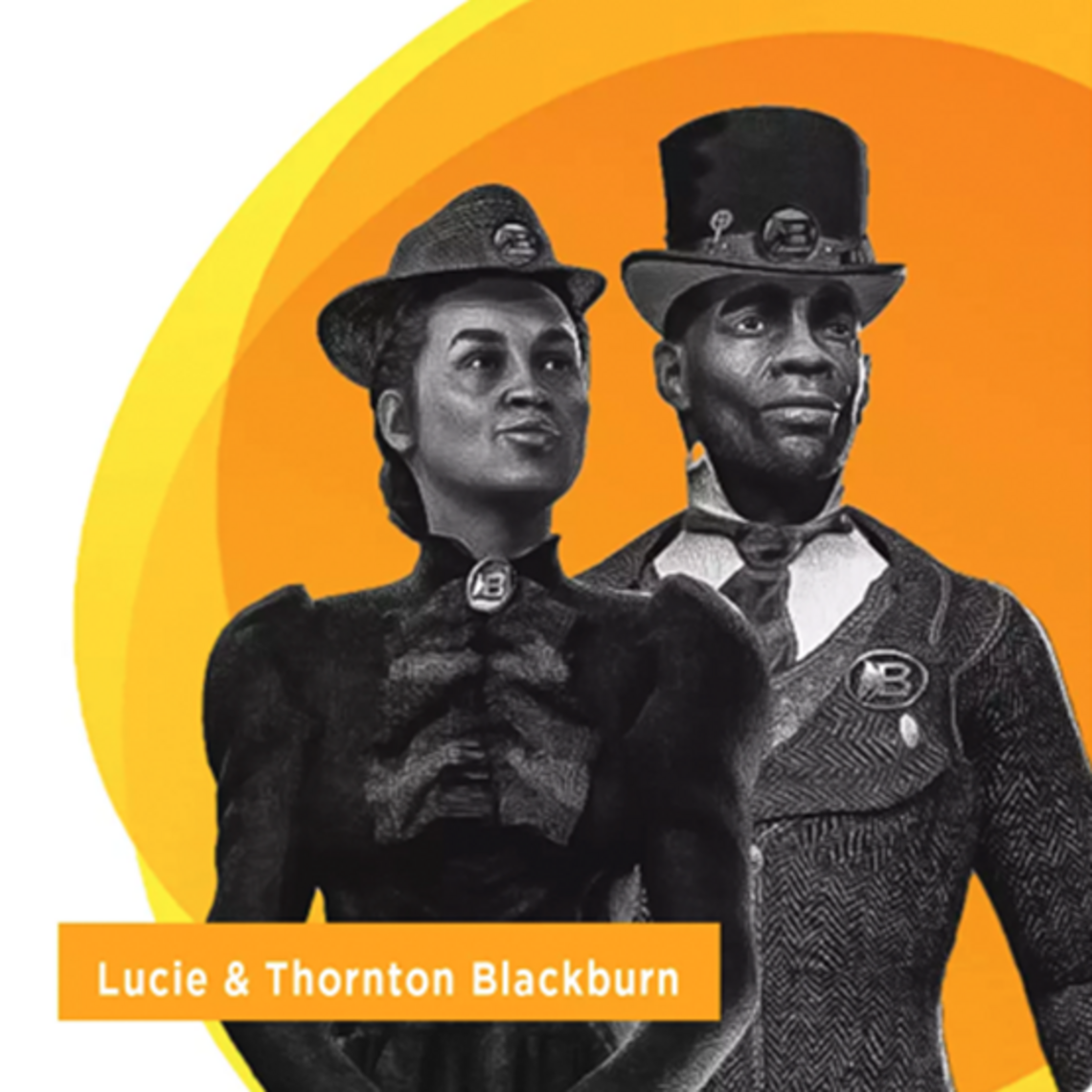 Photo Illustration of Lucie and Thornton Blackburn