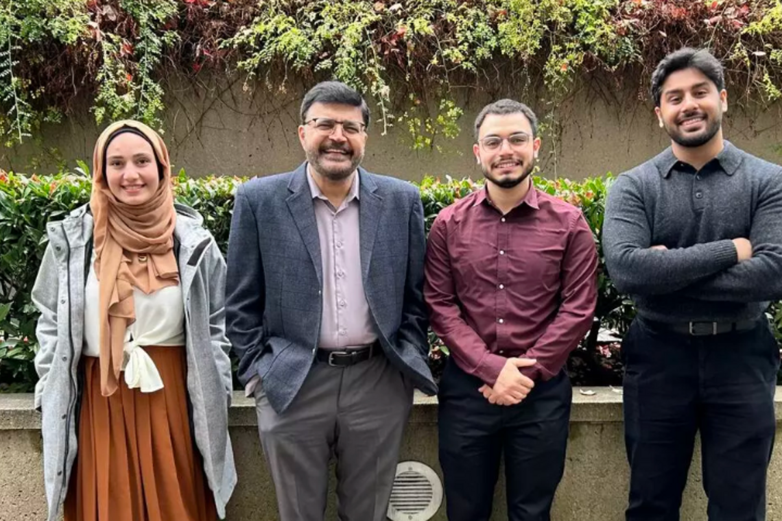 From left: Sarah Abouali, Aamir Jamal, Abdul Jawwad Al-Shawwa, Danial Jamal