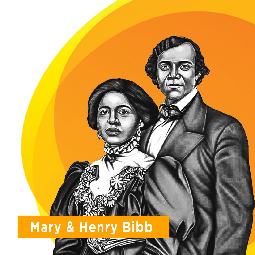 Illustration of Mary and Henry Bibb