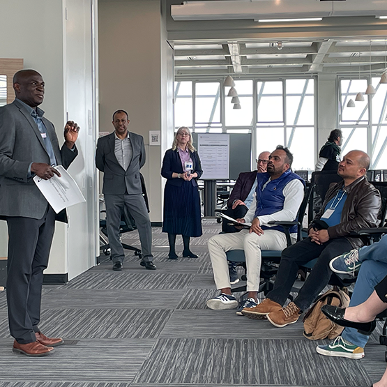 Dr. Francis Boakye, PhD, teaches in the non-profit leadership course 