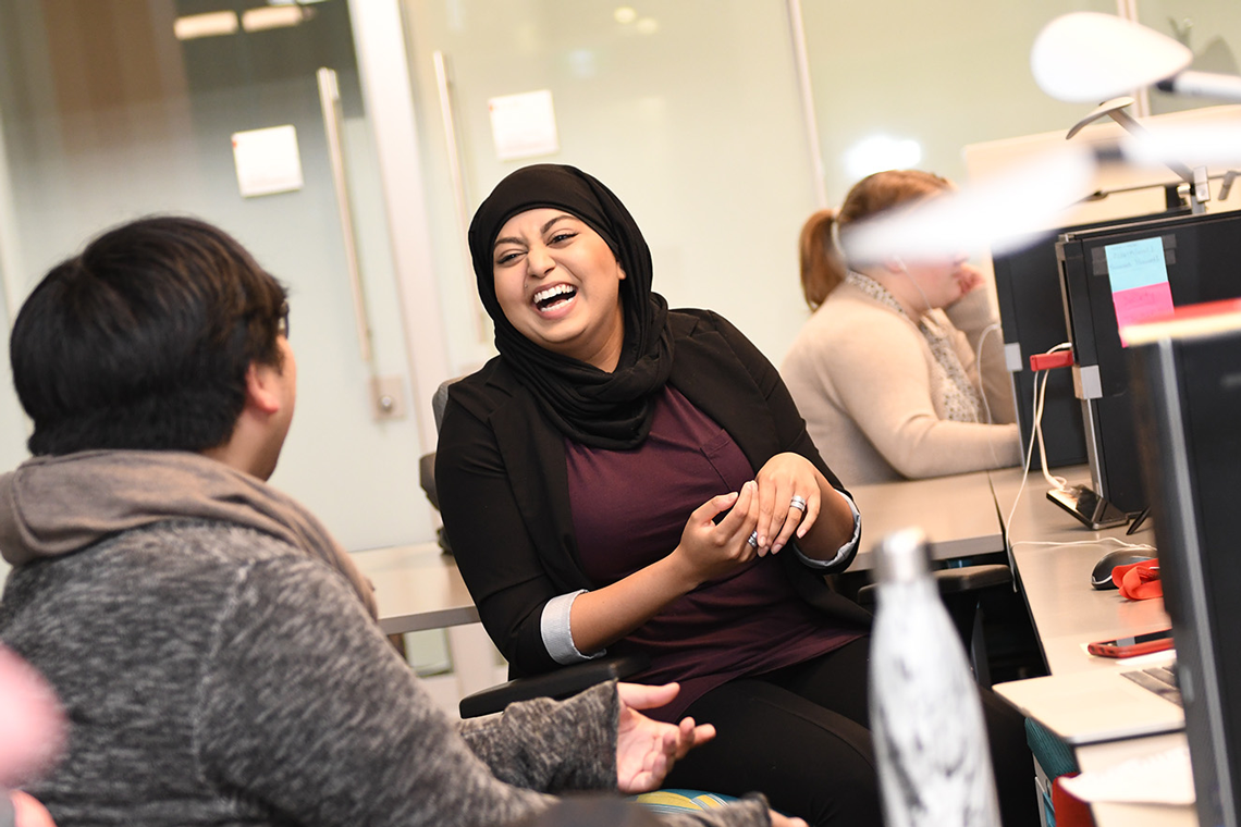 Faculty of Social Work students on the Edmonton campus