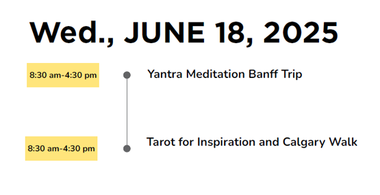 Wednesday June 18 Schedule