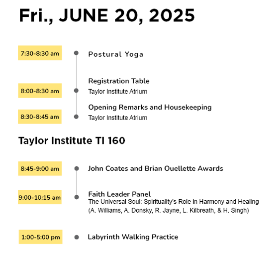 Friday June 20 Schedule