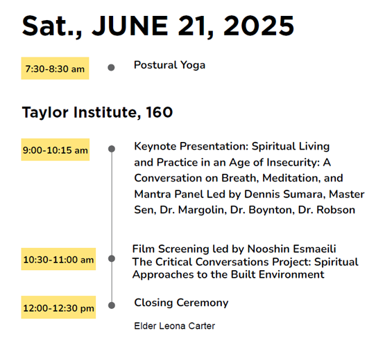 Saturday morning schedule