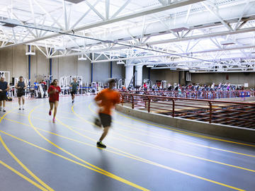 Running Track in the University of Calgary Jack Simpson Gym