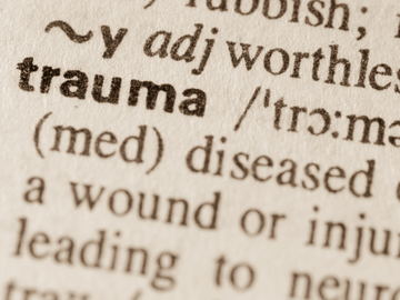 Dictionary definition of word trauma