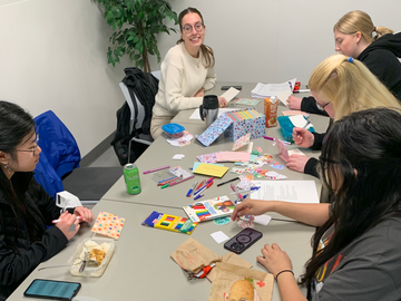 Card-making in action in Edmonton