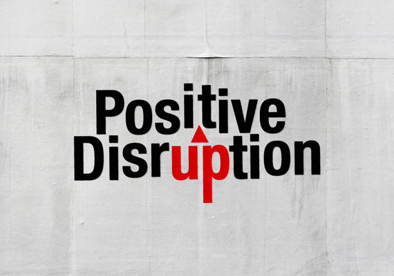 Positive Disruption logo for University of Calgary, Faculty of Social Work's popular series