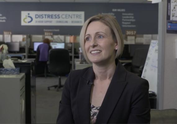 Jerilyn Dressler CEO of Calgary Distress Centre
