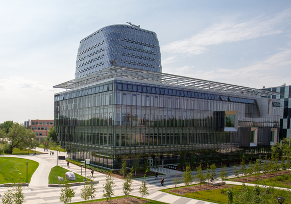 McKimmie Tower and Hunter Student Commons on the University of Calgary campus
